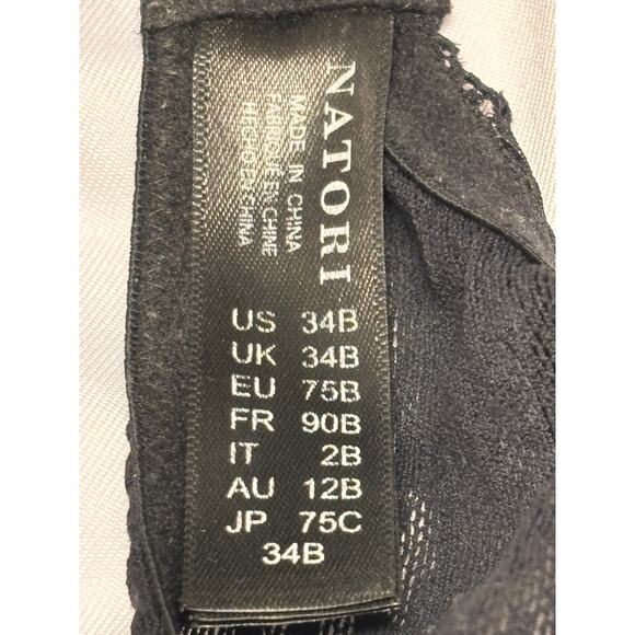 Natori Women's Beyond Convertible Contour Lace Underwire Bra Size 34B Black - Picture 4 of 4